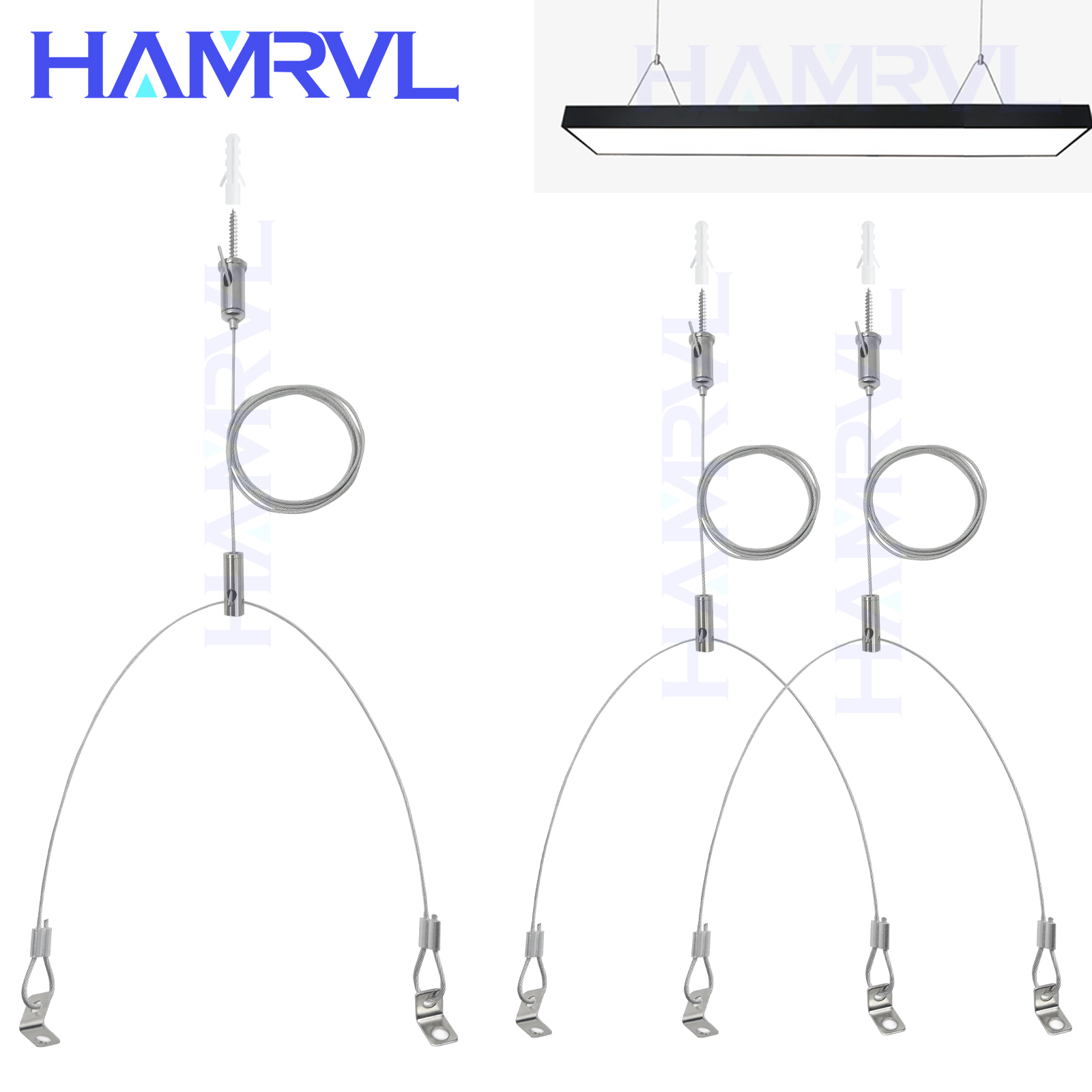 Aquarium Marine Light - 2Set 1.5M Verlichting Ophangset Verstelbare armatuur