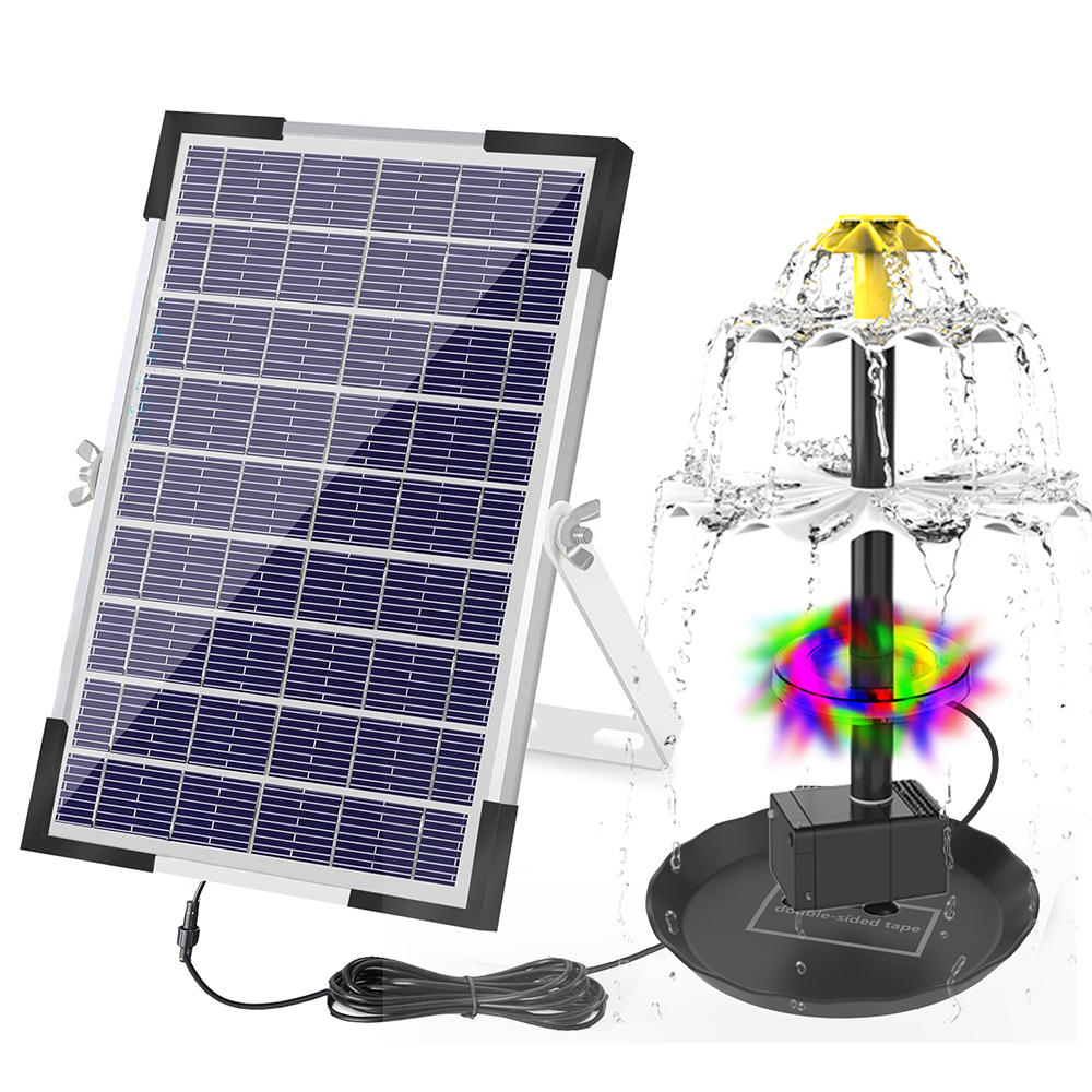 Aquarium Marine Light - Zonne-Energie Fonteinpomp Voor Vogel Bad Met