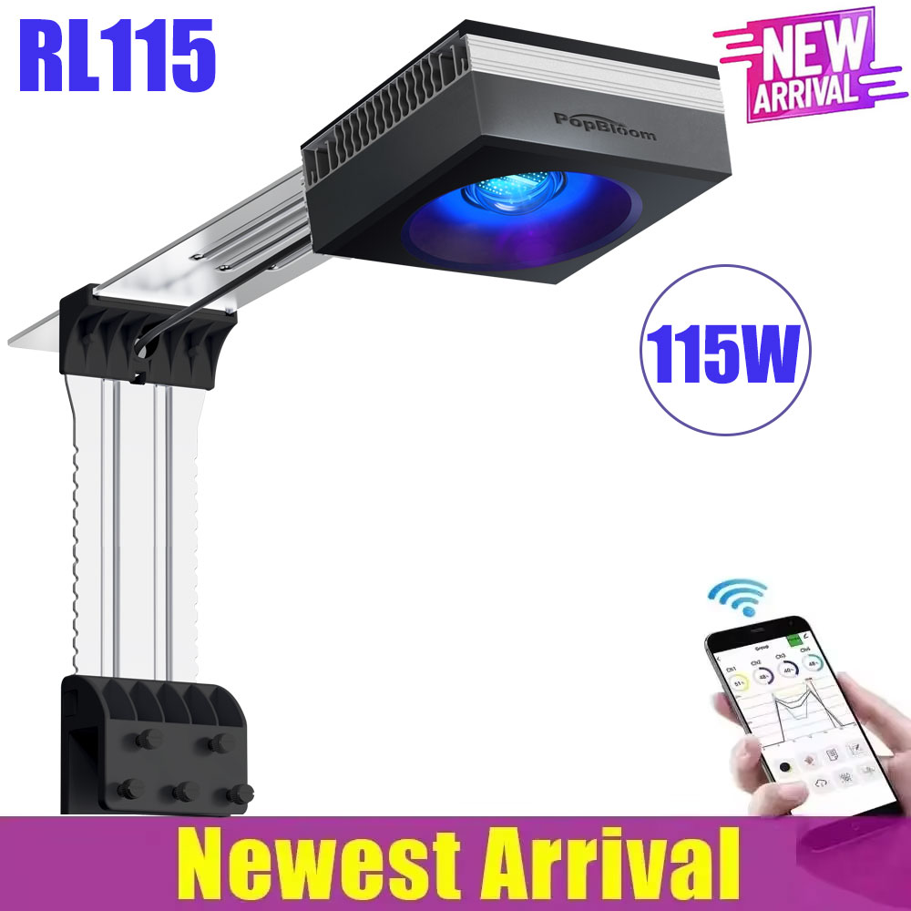 Marine Aquarium Led Lights - PopBloom WiFi Aquarium LED-licht RL60/RL90/RL115, professionele