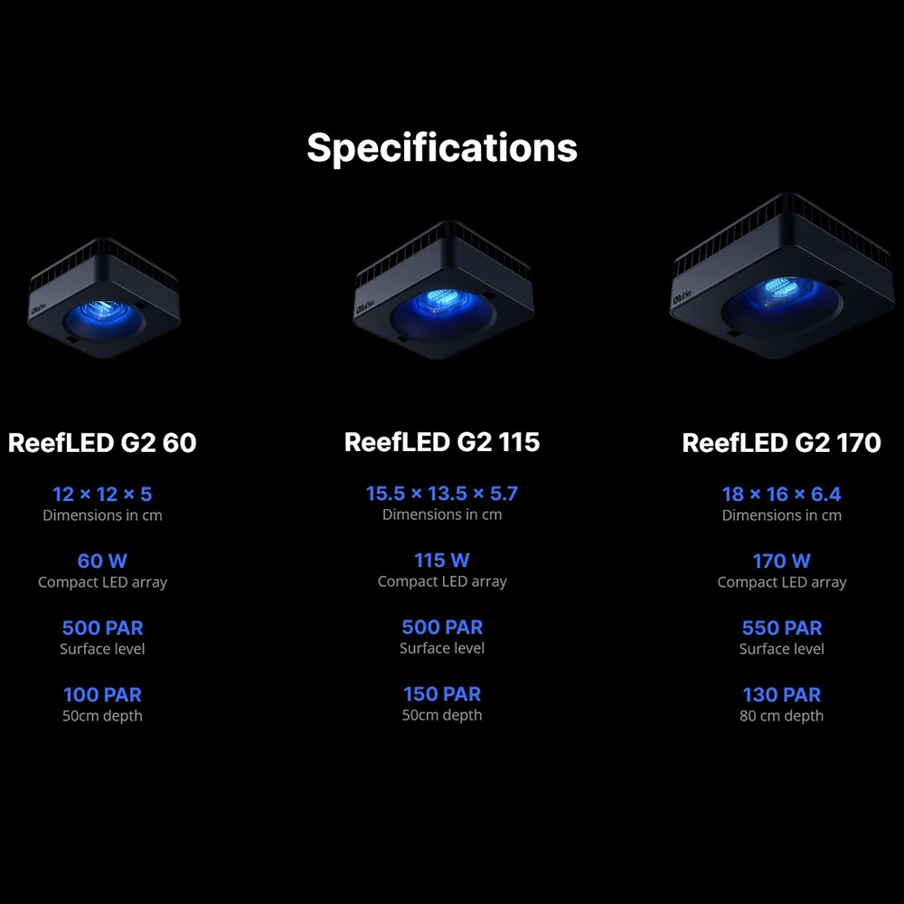 RedSea ReefLED G2 60/115/170 N - Marine Aquarium Led Lights recensie en prijs