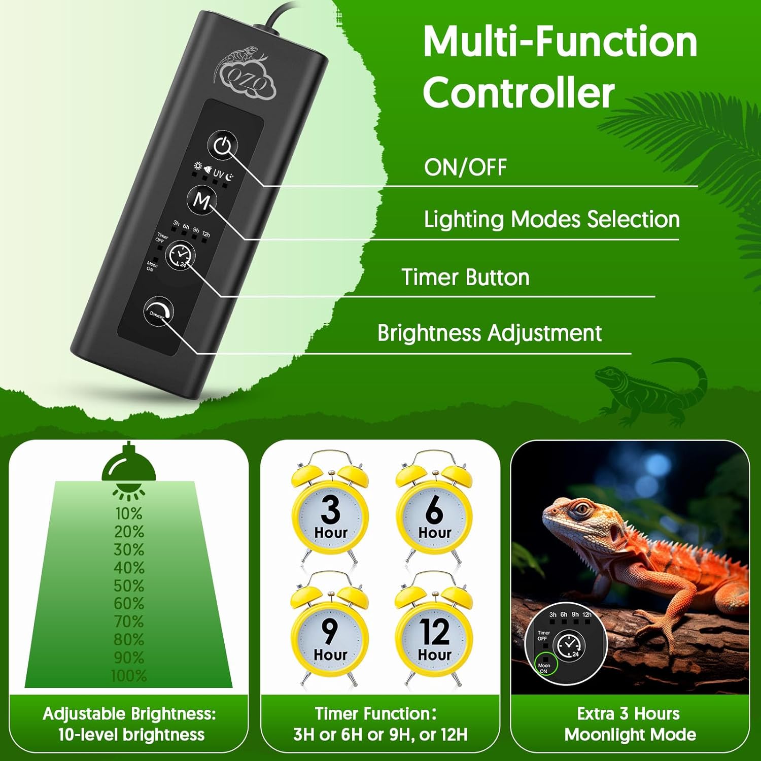 24W LED UVA UVB-reptiellamp me - Marine Aquarium Led Lights recensie en prijs