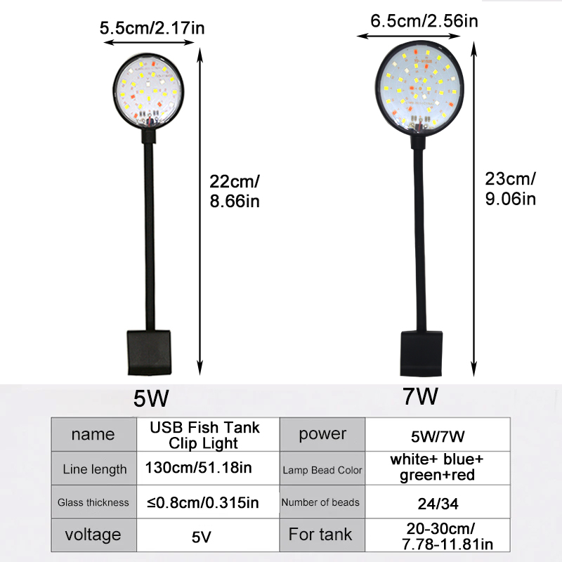 USB Aquarium LED-lamp Aquarium - Aquarium Marine Light recensie en prijs