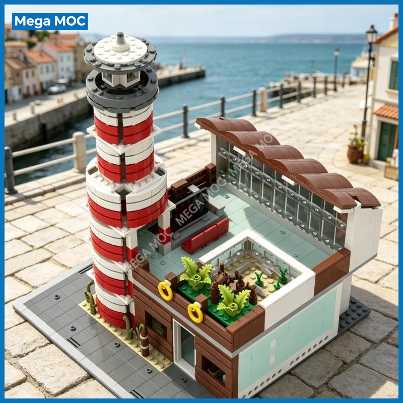 DIY Stad Aquarium MOC Steentje - Aquarium And Marine Museum recensie en prijs