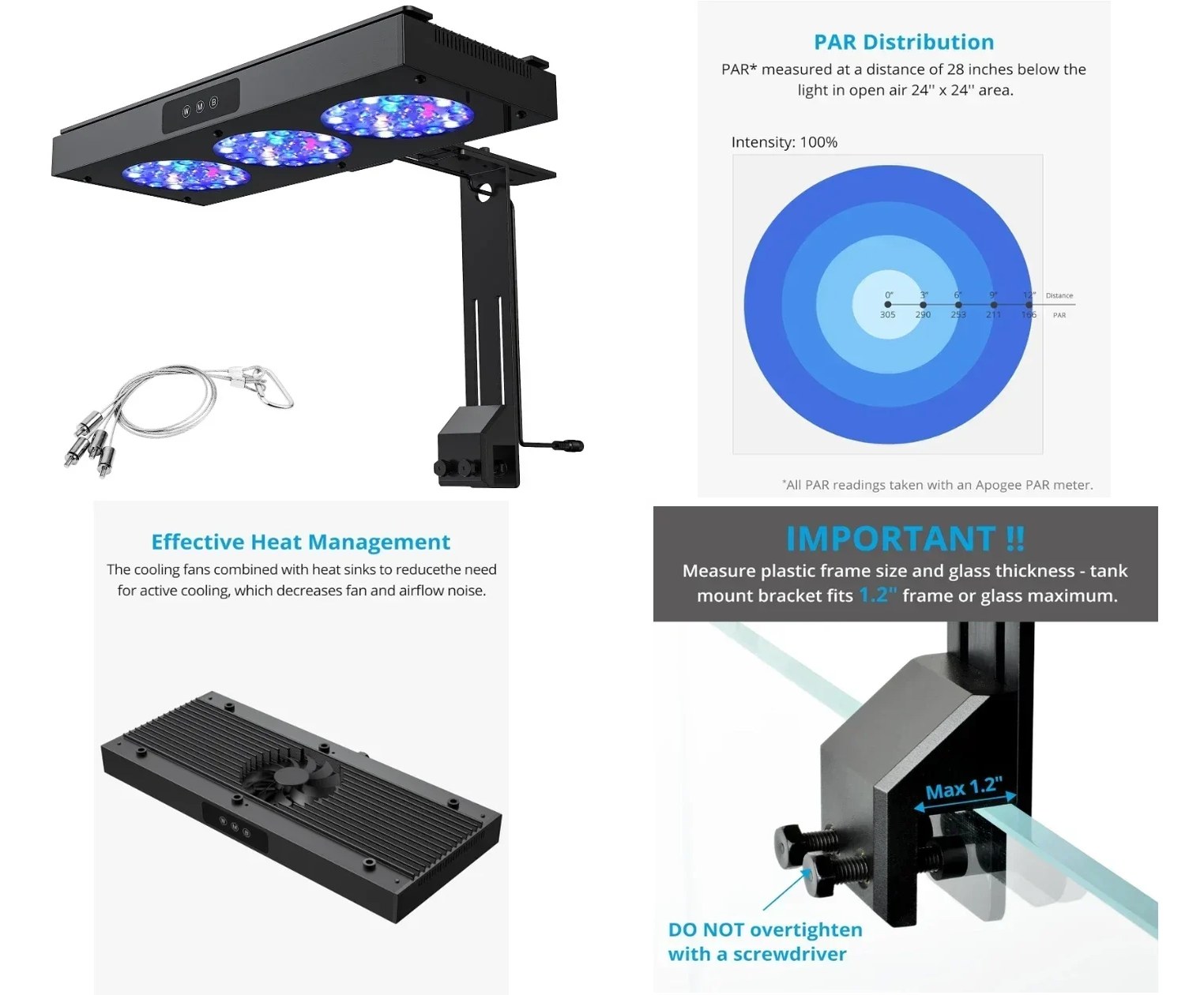 150W LED-reeflamp voor zeeaqua - Marine Aquarium Led Lights recensie en prijs