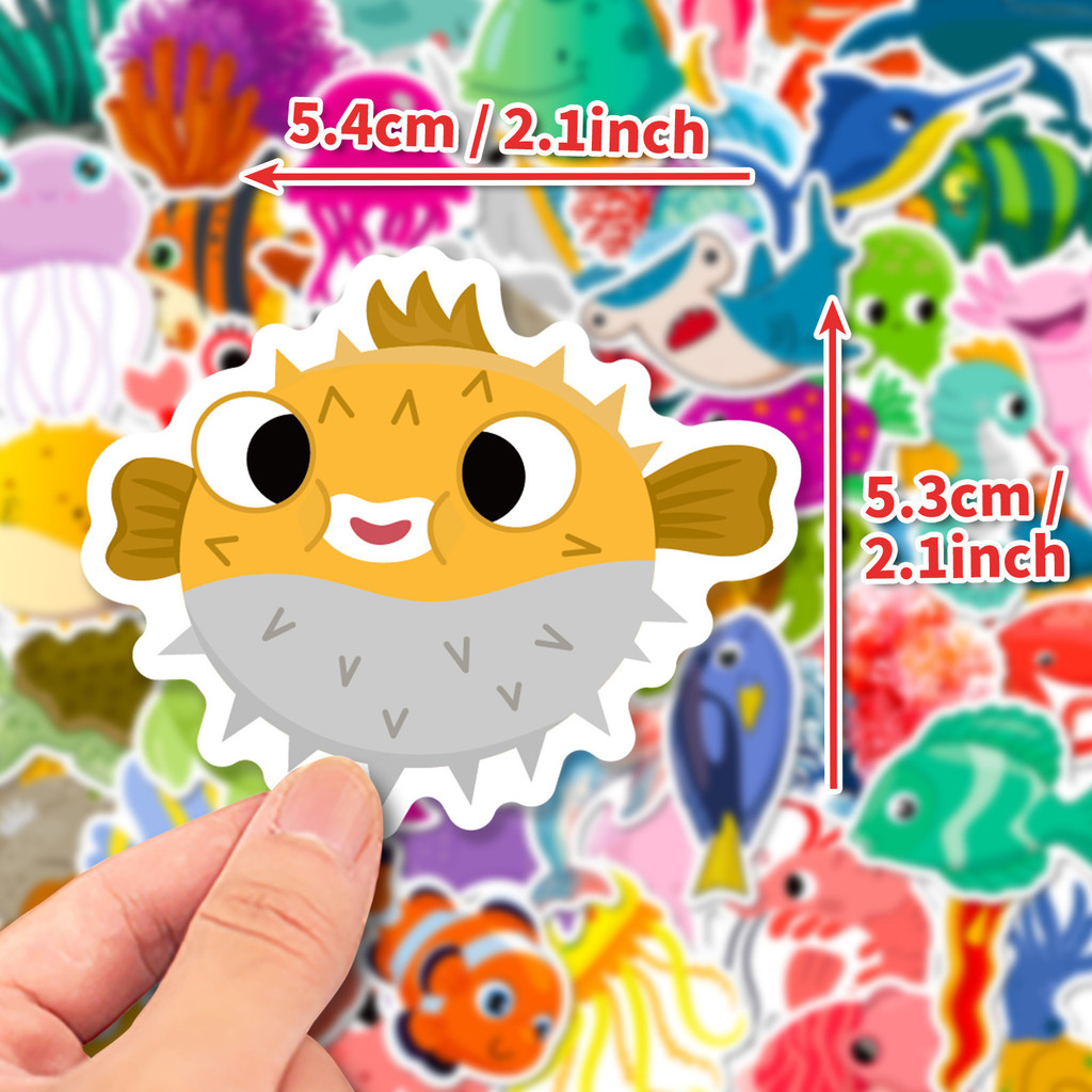 50 stuks zeeleven stickers dol - Marine Aquarium & Regional Centre Photos recensie en prijs