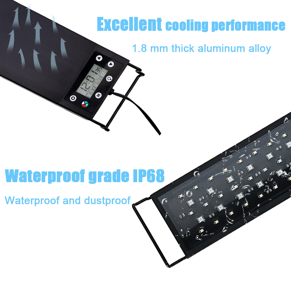 30-60cm Visbak 24/7 Volspectru - Aquarium Marine Light recensie en prijs